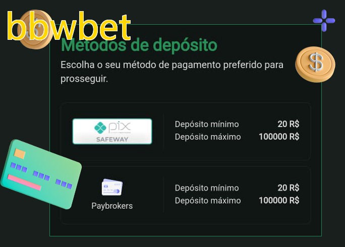 O cassino bbwbetbet oferece uma grande variedade de métodos de pagamento